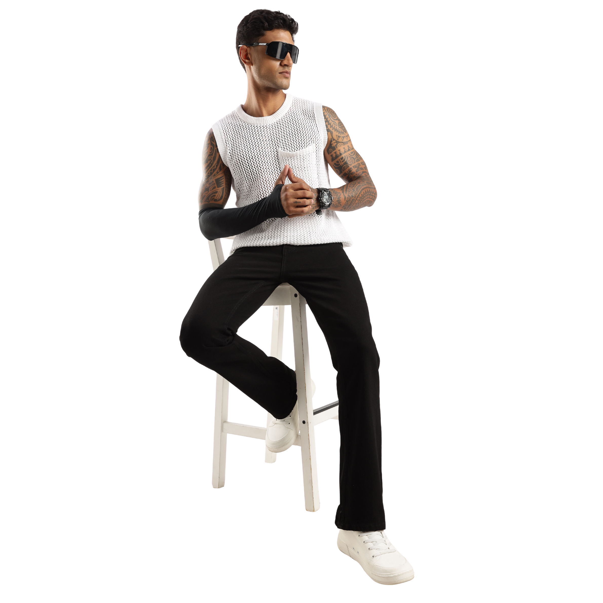 The-Rugged Sleek Bootcut Jeans for Men – Shadow Trail