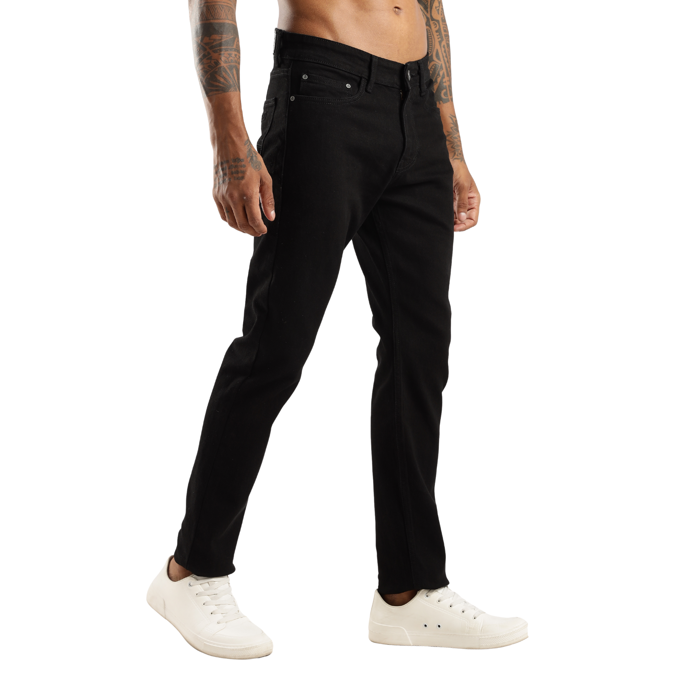Sleek Tapered Fit Men’s Jeans – Shadow Trail