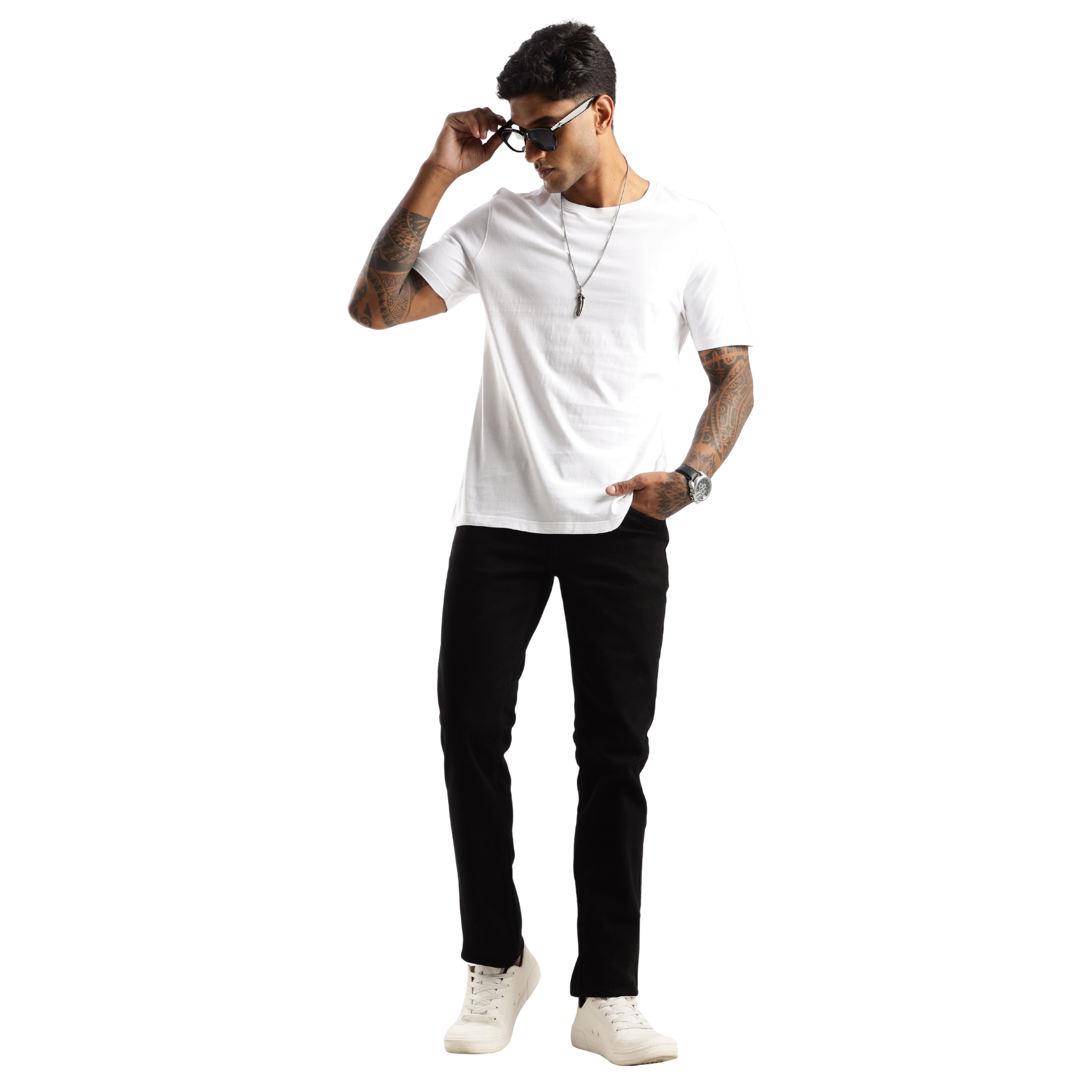 Sleek Straight Fit Men's Jeans – Shadow Trail