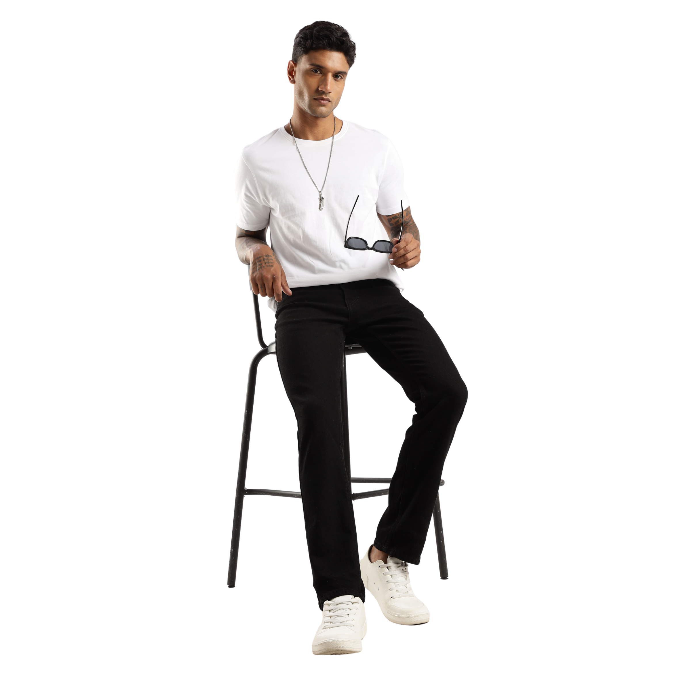 Sleek Straight Fit Men's Jeans – Shadow Trail