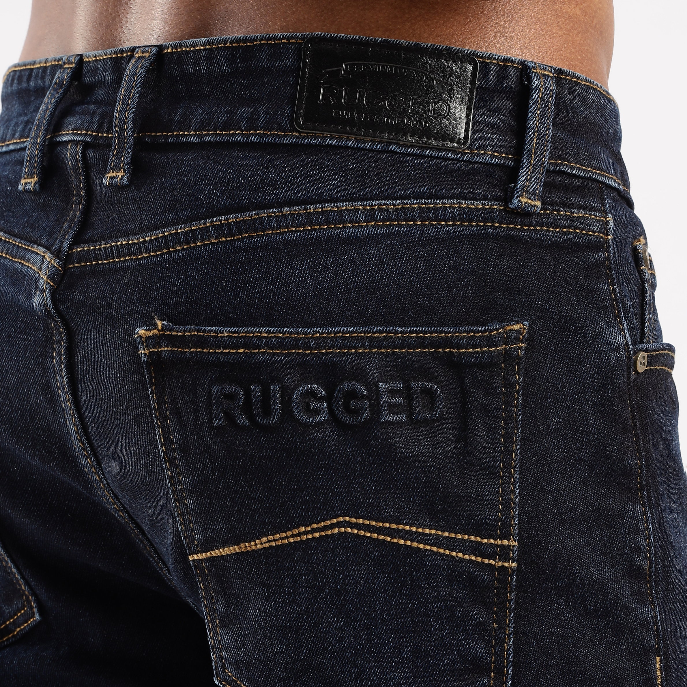 Sleek Straight Fit Men’s Jeans – Steel Wave