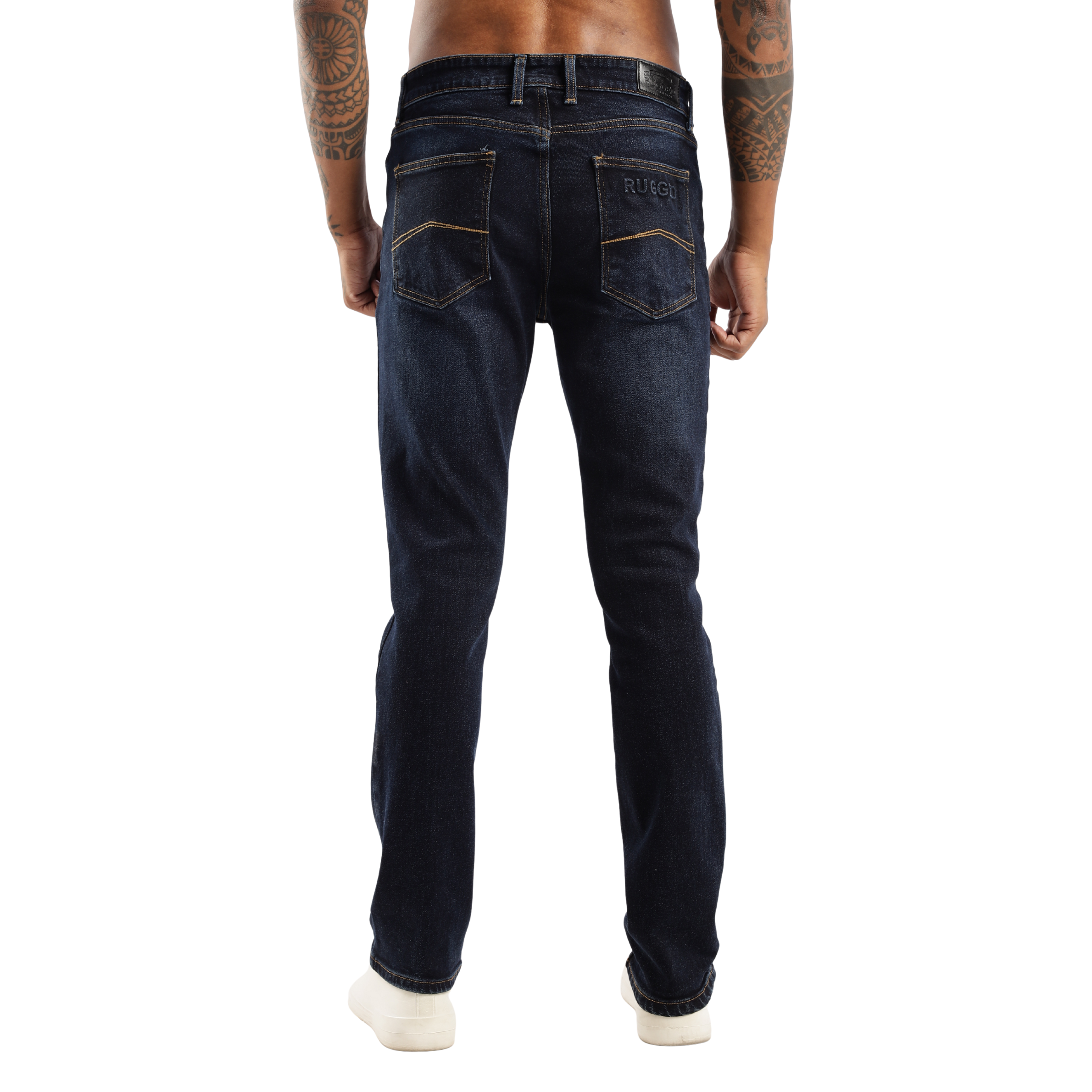 Sleek Straight Fit Men’s Jeans – Steel Wave