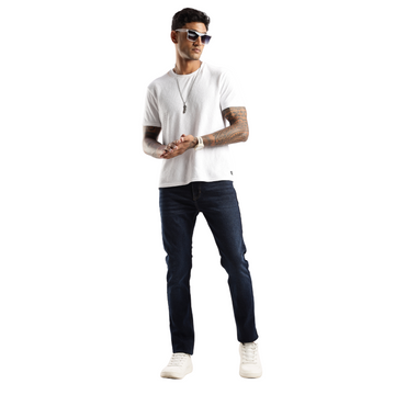 Sleek Tapered Fit Men's Jeans – Steel Wave