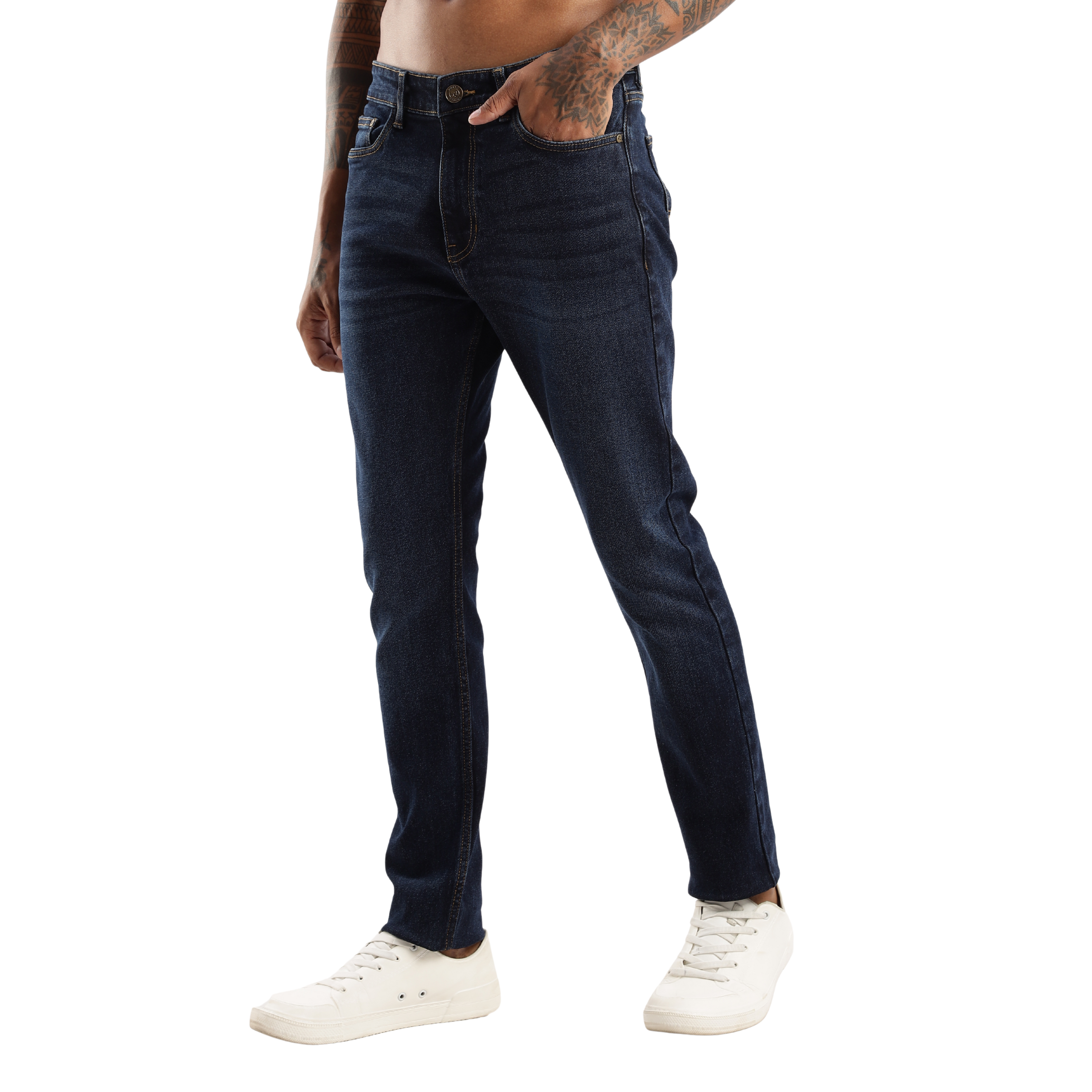 Sleek Tapered Fit Men's Jeans – Steel Wave
