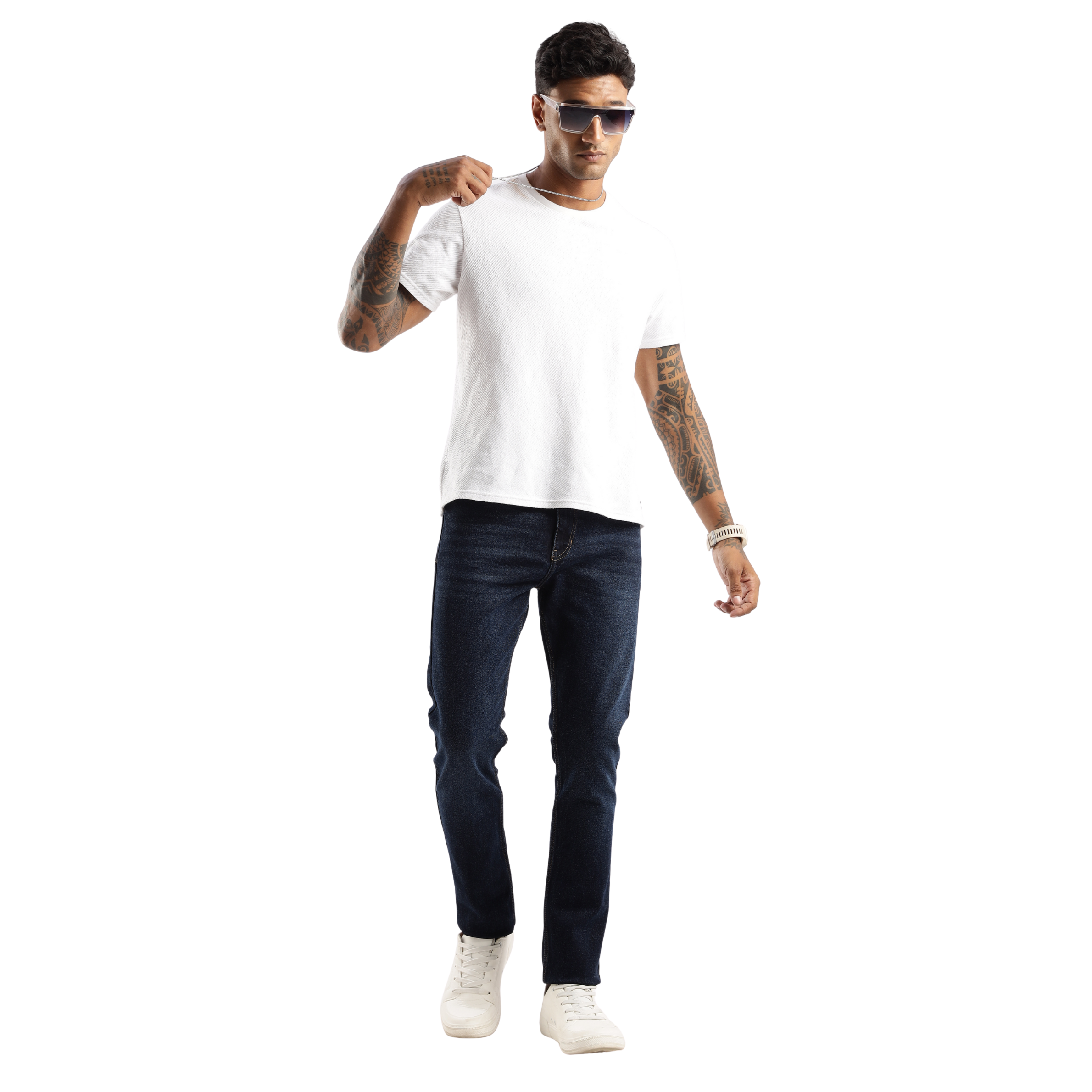 Sleek Tapered Fit Men's Jeans – Steel Wave