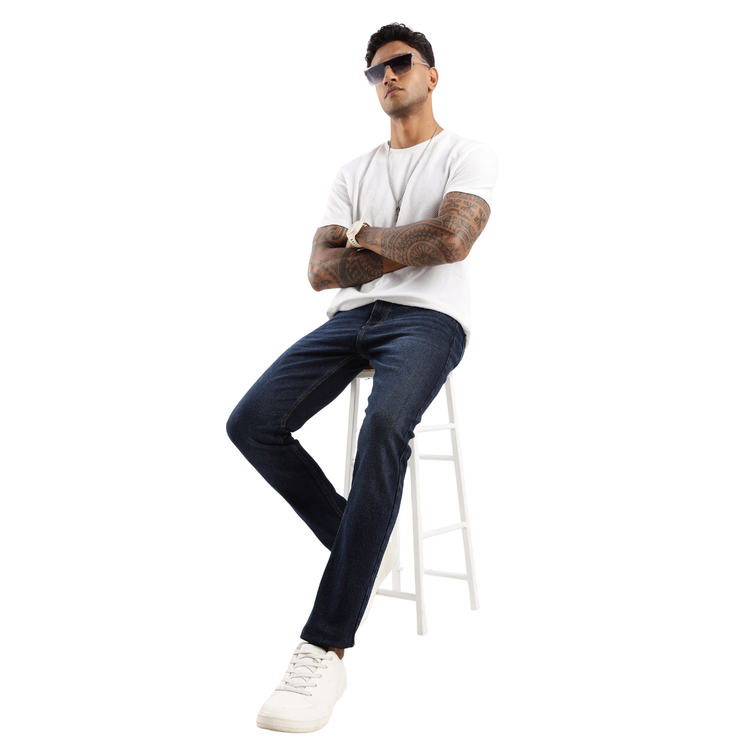 Sleek Tapered Fit Men's Jeans – Steel Wave