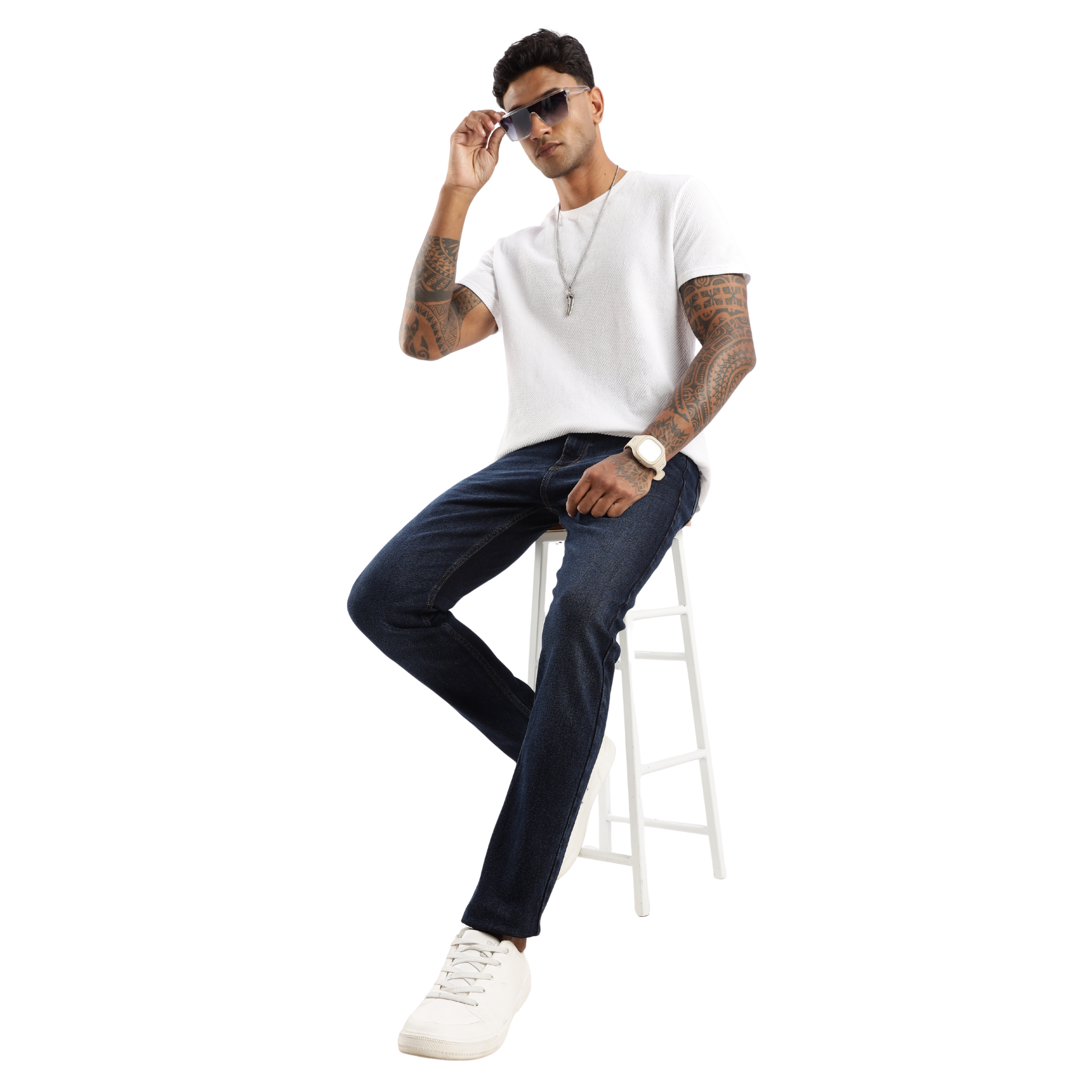 Sleek Tapered Fit Men's Jeans – Steel Wave