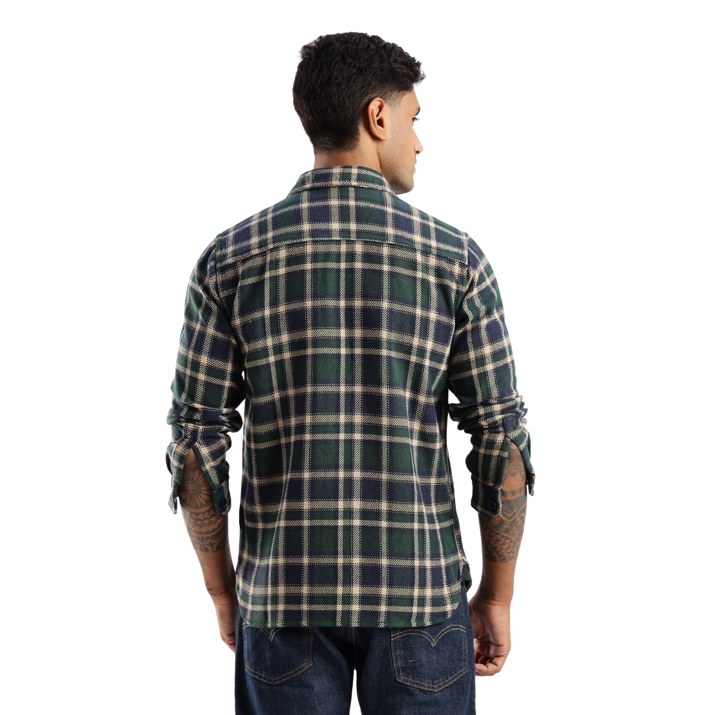 The-Rugged Explorer Men’s Flannel Shirt – Forest Canopy