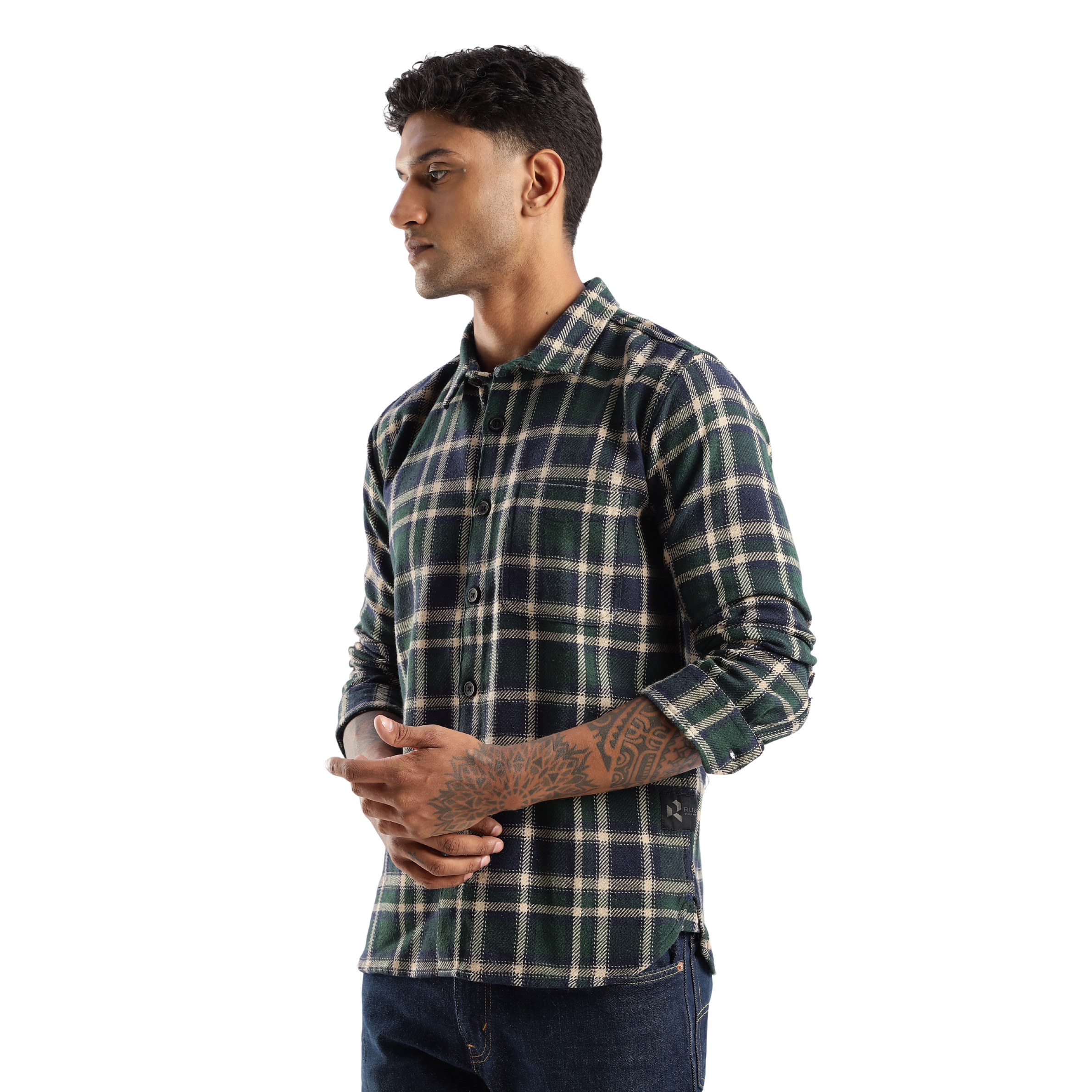 The-Rugged Explorer Men’s Flannel Shirt – Forest Canopy