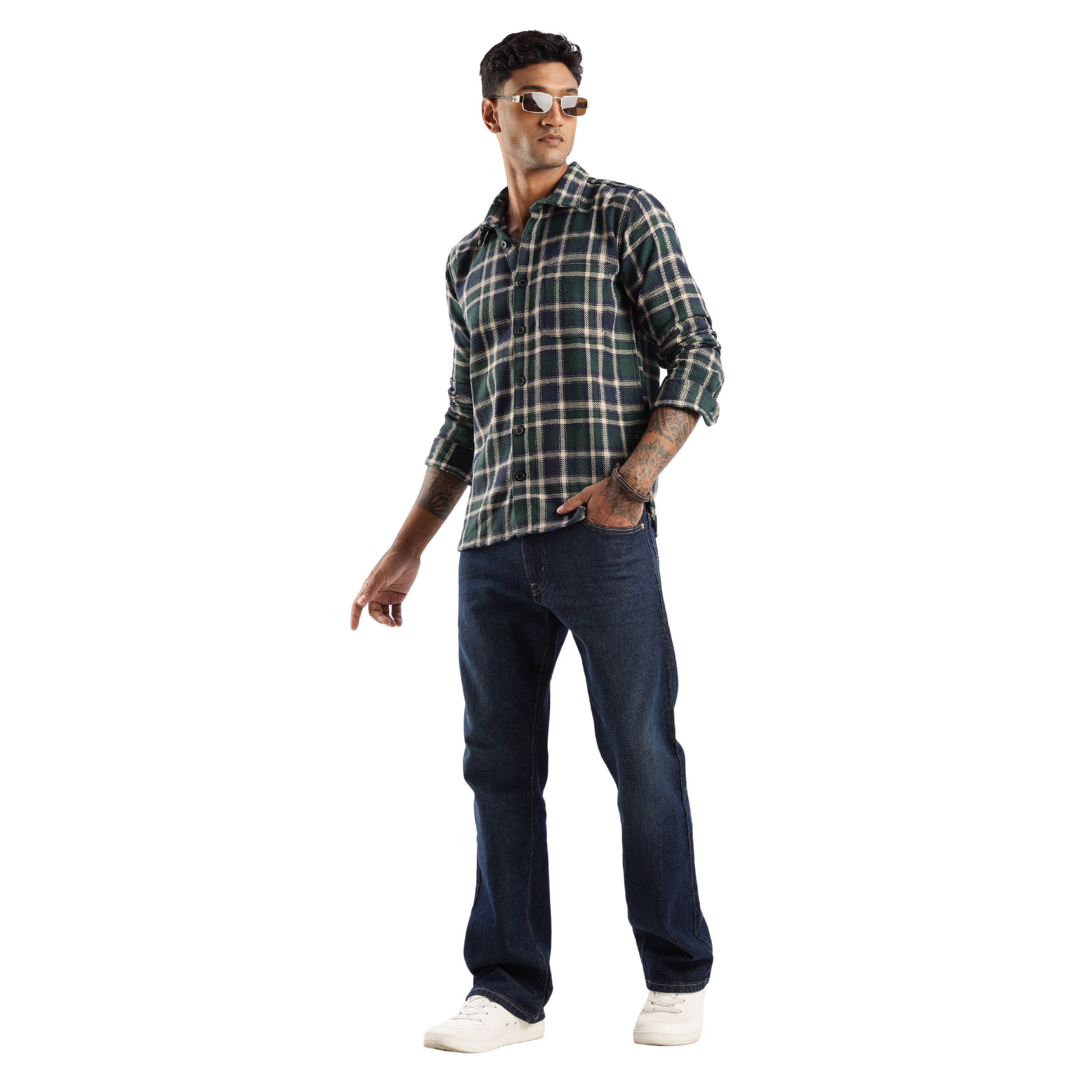 The-Rugged Explorer Men’s Flannel Shirt – Forest Canopy