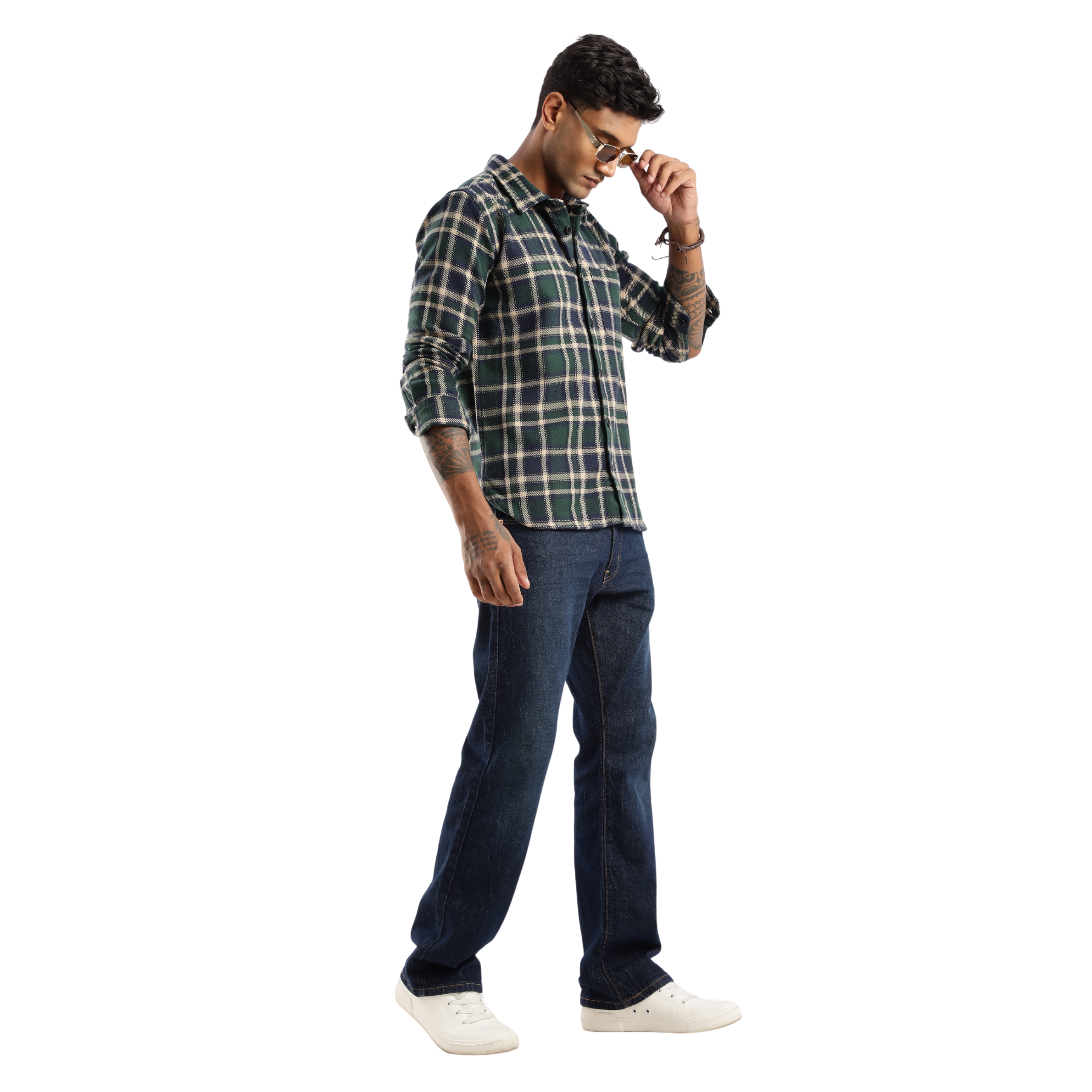 The-Rugged Explorer Men’s Flannel Shirt – Forest Canopy