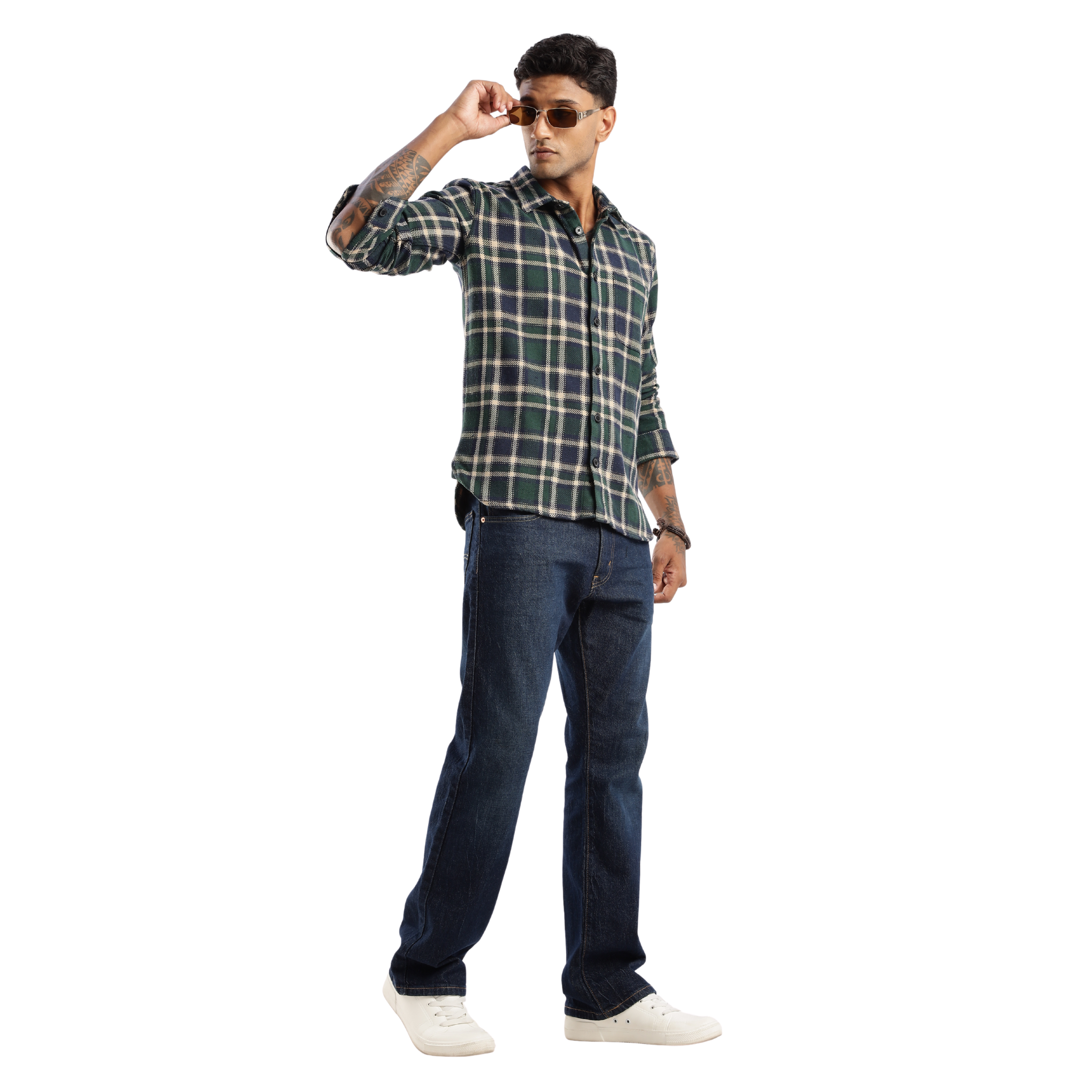 The-Rugged Explorer Men’s Flannel Shirt – Forest Canopy