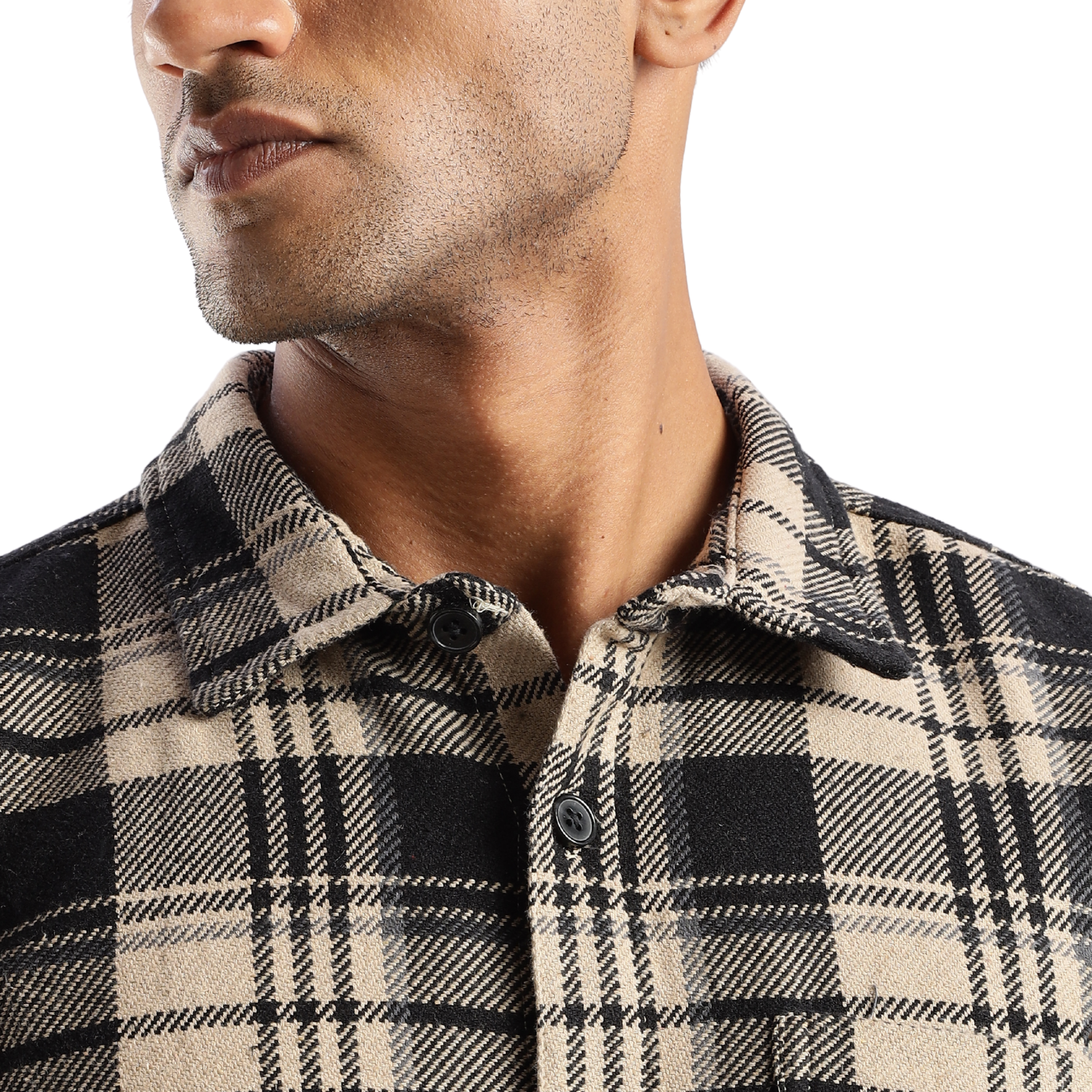 The-Rugged Explorer Men’s Flannel Shirt – Desert Dune Check